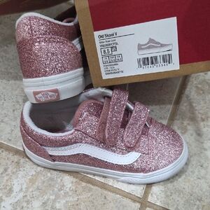 Vans Glitter Pink Kids Sneakers